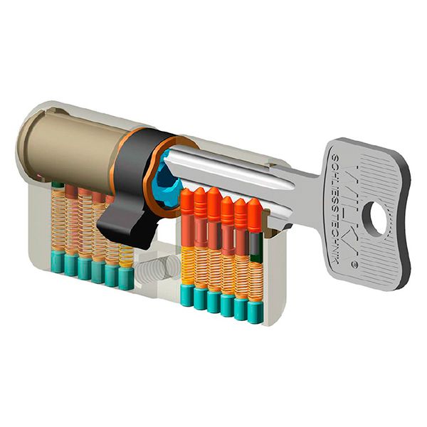 Циліндр WILKA 1405 A 30/30g nikiel CK-фото-8 Фото 8 - Циліндр WILKA 1405 A 30/30g nikiel CK.