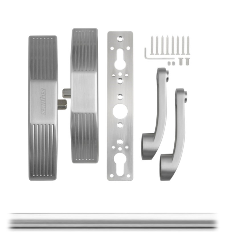 Ручка SANTOS для евакуаційного виходу врізний GMB1300SS II 900мм 9x9мм I: stainless steel/I: stainless steel-фото-4 Фото 4 - Ручка SANTOS для евакуаційного виходу врізний GMB1300SS II 900мм 9x9мм I: stainless steel/I: stainless steel.