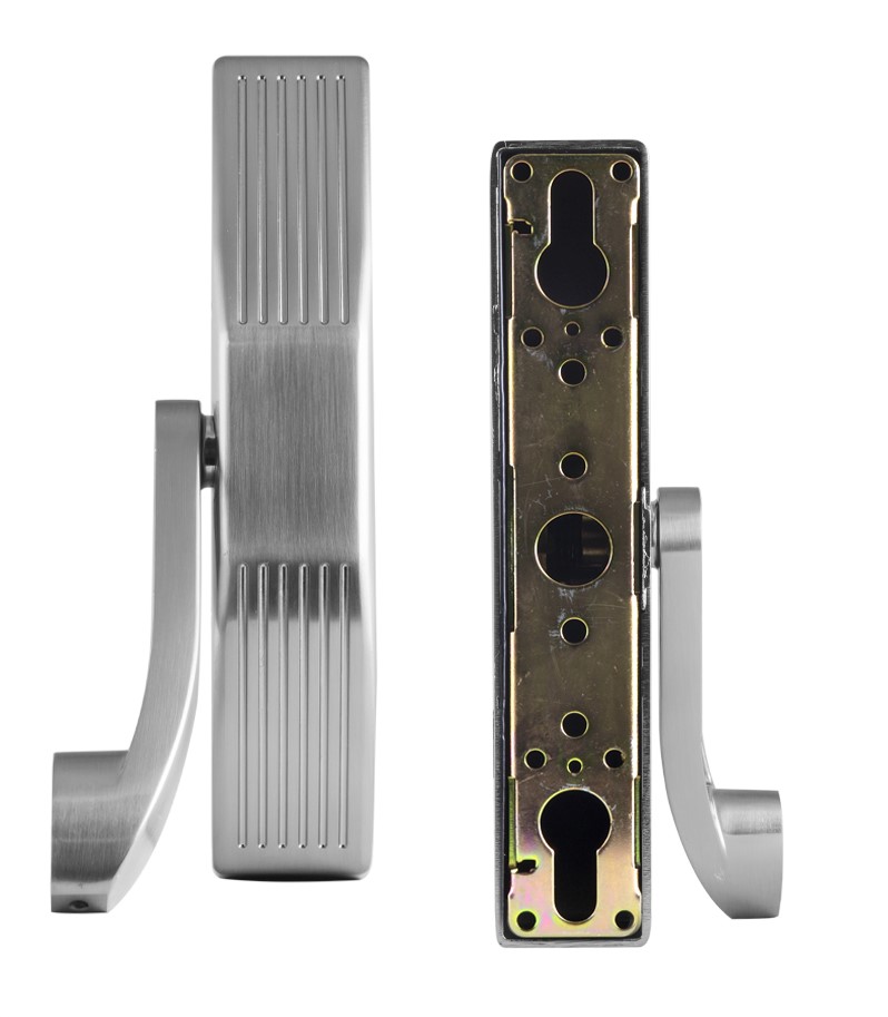 Комплект SANTOS для евакуаційного виходу 1300SS-3 1 Locking SATIN NICKEL/STAINLESS STEEL 900мм 9x9мм із замком J530-T та ручкою B002SS mov-фото-5 Фото 5 - Комплект SANTOS для евакуаційного виходу 1300SS-3 1 Locking SATIN NICKEL/STAINLESS STEEL 900мм 9x9мм із замком J530-T та ручкою B002SS mov.