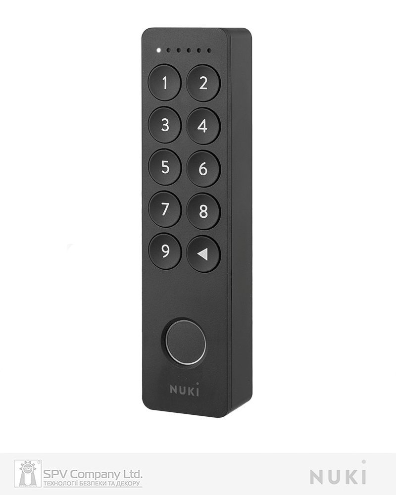 Зчитувач електронний NUKI Keypad 2.0 з Fingerprint чорний доступ за відбитком пальця + код-фото-1 Фото 1 - Зчитувач електронний NUKI Keypad 2.0 з Fingerprint чорний доступ за відбитком пальця + код.