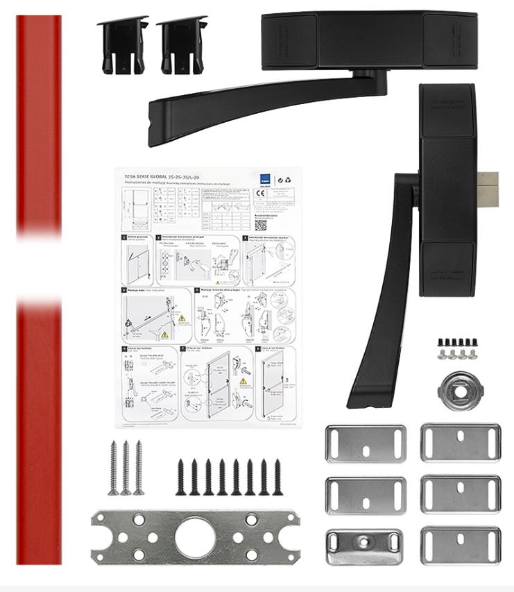 Замок TESA для евакуаційного виходу накладний GLOBAL1S 1 Locking NR 1200мм 8x8мм N: black (RAL 9005)/ R: red (RAL 3000)-фото-8 Фото 8 - Замок TESA для евакуаційного виходу накладний GLOBAL1S 1 Locking NR 1200мм 8x8мм N: black (RAL 9005)/ R: red (RAL 3000).