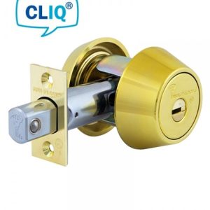 Фото 9 - Замок врізний MUL-T-LOCK 1-WAY DEAD_BOLT HERCULAR UNIV SHINY_BRASS BS60/70мм MTL600 CLIQ M/S GAMMA LEFT wood_door SP.