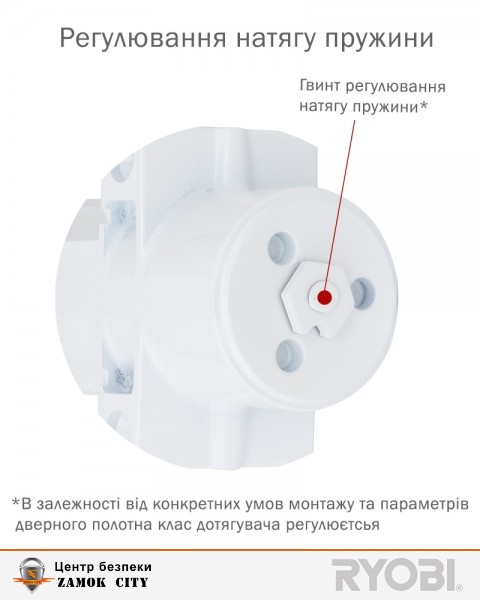 Дотягувач накладний RYOBI 4550 DS-4550P WHITE BC/DA PRL_HO_ARM EN_2-7+ До_200кг 1400мм-фото-2 Фото 2 - Дотягувач накладний RYOBI 4550 DS-4550P WHITE BC/DA PRL_HO_ARM EN_2-7+ До_200кг 1400мм.
