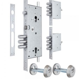 Фото 3 - Замок врізний MUL-T-LOCK 3-WAY DIN+DIN 415G CR UNIV BRUSHED_NICKEL BS63мм 2_protectors SP.