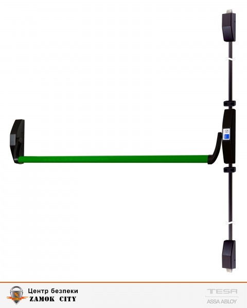 Замок TESA для евакуаційного виходу накладний 1930908 NV N: black (RAL 9005)/ V: green (RAL 6002) 2 Locking 900мм 8мм-фото-11 Фото 11 - Замок TESA для евакуаційного виходу накладний 1930908 NV N: black (RAL 9005)/ V: green (RAL 6002) 2 Locking 900мм 8мм.