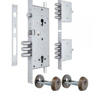 Фото 9 - Замок врізний MUL-T-LOCK 3-WAY DIN+DIN 415G CR UNIV ANTIQUE_BRONZE BS63мм 2_protectors SP.
