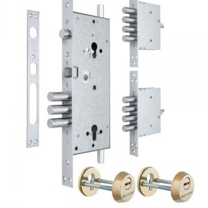 Фото 4 - Замок врізний MUL-T-LOCK 3-WAY DIN+DIN 415G CR UNIV BRIGHT_BRASS BS63мм 2_protectors SP.