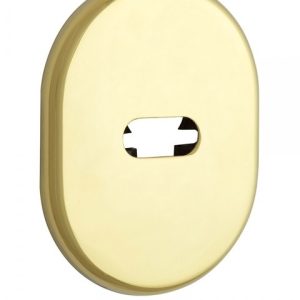 Фото 2 - Щиток DISEC KT2703 LEVER_KEY OVAL Латунь_PVD 2 Без шторки.