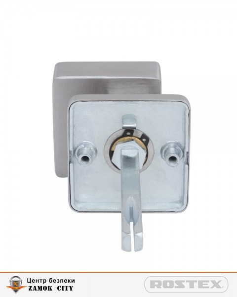 Ручка дверна ROSTEX DESIGN H53 fix SQUARE Нерж.сталь_мат наскрізь Design NEREZ_MAT Половинка, шток 80мм-фото-3 Фото 3 - Ручка дверна ROSTEX DESIGN H53 fix SQUARE Нерж.сталь_мат наскрізь Design NEREZ_MAT Половинка, шток 80мм.
