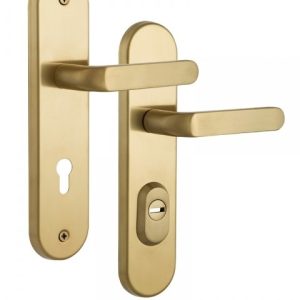Фото 9 - Фурнітура захисна ROSTEX *SOLID-PRO+ F mov-mov DIN PLATE 90мм Нерж.сталь_мат_титан_PVD 13мм 56-70мм 4клас Solid NEREZ_MAT_TI Комплект.