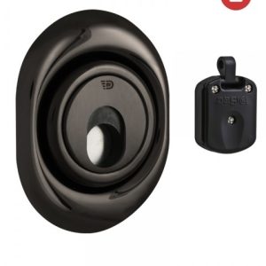 Фото 11 - Протектор DISEC MAGNETIC_3G 3G2FM DIN OVAL 25мм Хром_чорний 3клас 8 3KEY KM0P3G зовнішній.