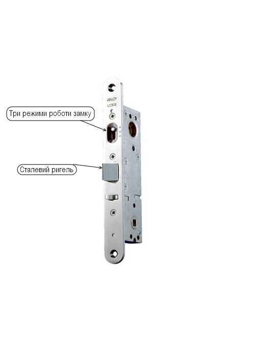 Замок врізний ABLOY 1-WAY FIN LC302 CR RIGHT BS30,5мм 115мм w/o_SP-фото-2 Фото 2 - Замок врізний ABLOY 1-WAY FIN LC302 CR RIGHT BS30,5мм 115мм w/o_SP.