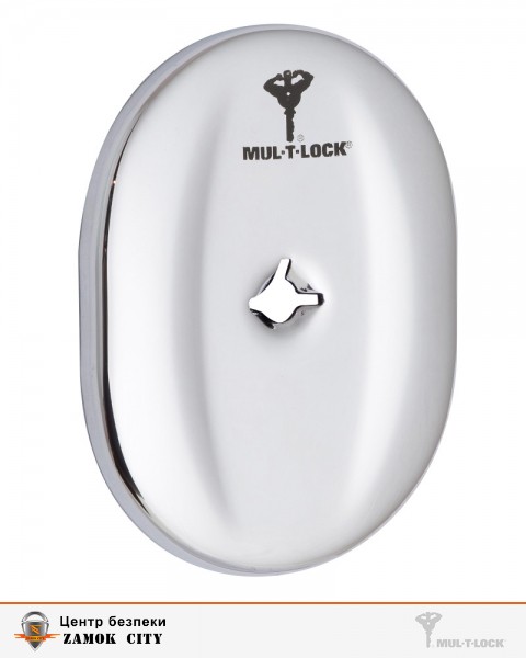 Щиток MUL-T-LOCK A703 OMEGA OVAL Хром полірований BRIGHT CR Без шторки-фото-4 Фото 4 - Щиток MUL-T-LOCK A703 OMEGA OVAL Хром полірований BRIGHT CR Без шторки.