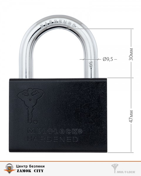 Замок висячий MUL-T-LOCK M10/C1 MTL600 223G 2KEY DND3D_BLUE_INS NR_shackle 30мм 9,5мм-фото-4 Фото 4 - Замок висячий MUL-T-LOCK M10/C1 MTL600 223G 2KEY DND3D_BLUE_INS NR_shackle 30мм 9,5мм.