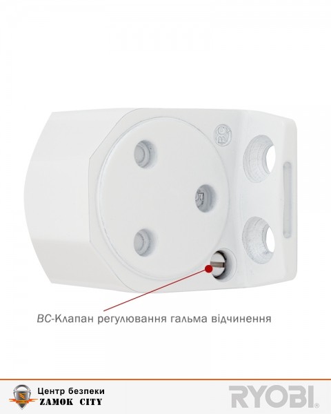 Дотягувач накладний RYOBI 2000 D-2005V GLOSSY WHITE BC UNIV ARM EN 3/4/5 до 100кг 1250мм FIRE-фото-13 Фото 13 - Дотягувач накладний RYOBI 2000 D-2005V GLOSSY WHITE BC UNIV ARM EN 3/4/5 до 100кг 1250мм FIRE.