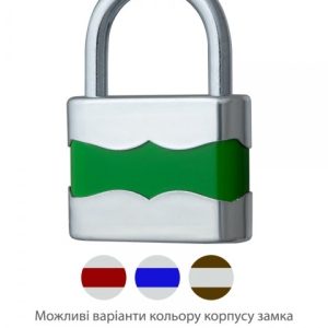 Фото 14 - Замок висячий TOKOZ DUPLO_45 2KEY TK3_M NR_shackle 25мм 5,6мм зелений.