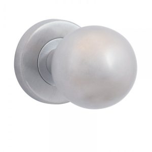 Фото 8 - Ручка дверна ROSTEX BOLL ES52 fix ROUND Нерж.сталь_мат 38-52мм наскрізь Boll NEREZ_MAT Половинка, шток 65мм.