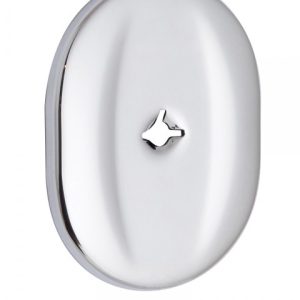 Фото 12 - Щиток MUL-T-LOCK A702 OMEGA OVAL Хром полірований BRIGHT CR Без шторки, без лого.