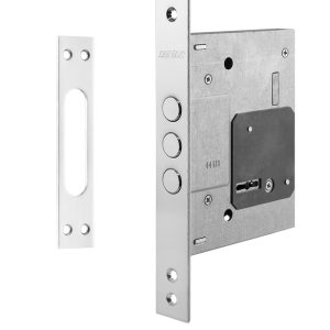 Фото 2 - Замок врізний SANTOS 1-WAY LEVER 257L NC UNIV BS60мм 4KEY 257_90мм 110,6мм SP, Polybag.