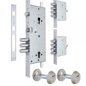 Фото 14 - Замок врізний MUL-T-LOCK 3-WAY DIN+DIN 415G CR UNIV SATIN_NICKEL BS63мм 2_protectors SP.