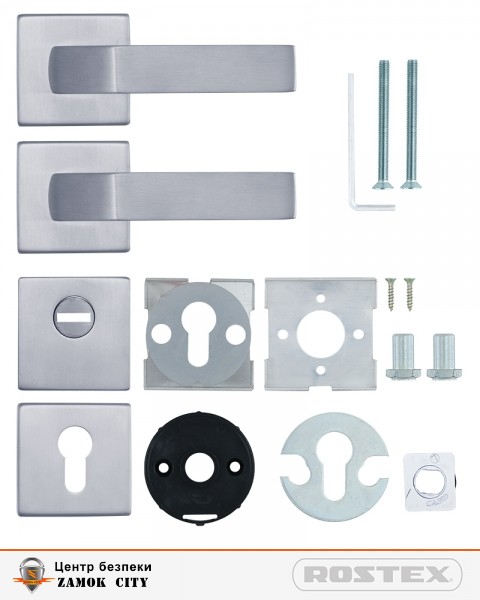 Фурнітура захисна ROSTEX *QUADRUM R/H mov-mov DIN SQUARE Нерж.сталь_мат 23мм 38-45мм 3клас Treviso NEREZ_MAT Комплект-фото-5 Фото 5 - Фурнітура захисна ROSTEX *QUADRUM R/H mov-mov DIN SQUARE Нерж.сталь_мат 23мм 38-45мм 3клас Treviso NEREZ_MAT Комплект.