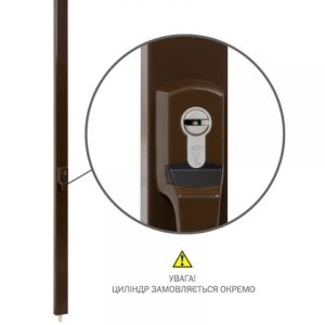 Фото 3 - Замок накладний MUL-T-LOCK 2-WAY DIN EMA UNIV BROWN BS500мм length_1200mm w/o_SP.