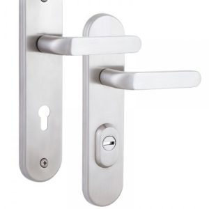 Фото 7 - Фурнітура захисна ROSTEX *SOLID-PRO+ F mov-mov DIN PLATE 90мм Нерж.сталь_мат 13мм 56-70мм 4клас Solid NEREZ_MAT Комплект.
