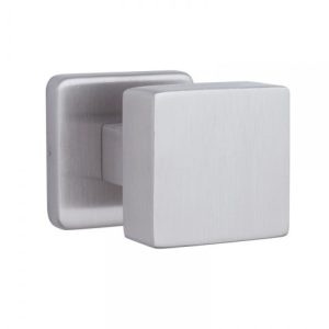 Фото 11 - Ручка дверна ROSTEX DESIGN H53 fix SQUARE Нерж.сталь_мат наскрізь Design NEREZ_MAT Половинка, шток 80мм.
