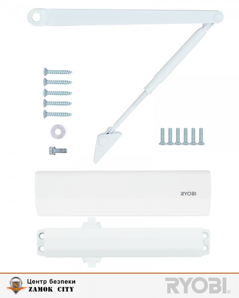 Дотягувач накладний RYOBI 2000 D-2055V GLOSSY_WHITE BC STD_ARM EN_3/4/5 до_100кг 1250мм FIRE-фото-6 Фото 6 - Дотягувач накладний RYOBI 2000 D-2055V GLOSSY_WHITE BC STD_ARM EN_3/4/5 до_100кг 1250мм FIRE.