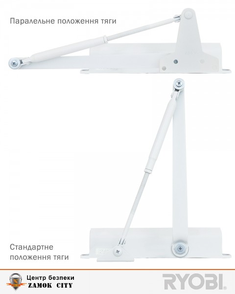 Дотягувач накладний RYOBI 2000 D-2005V GLOSSY WHITE BC UNIV ARM EN 3/4/5 до 100кг 1250мм FIRE-фото-8 Фото 8 - Дотягувач накладний RYOBI 2000 D-2005V GLOSSY WHITE BC UNIV ARM EN 3/4/5 до 100кг 1250мм FIRE.