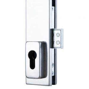 Фото 14 - Замок накладний RYOBI 1-WAY DIN RP-111 CR для скляних дверей.