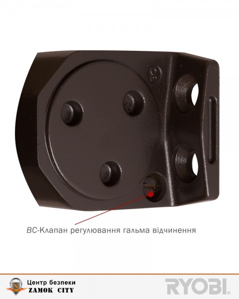 Дотягувач накладний RYOBI 2000 D-2005V DARK BRONZE BC STD ARM EN 3/4/5 до 100кг 1250мм FIRE-фото-7 Фото 7 - Дотягувач накладний RYOBI 2000 D-2005V DARK BRONZE BC STD ARM EN 3/4/5 до 100кг 1250мм FIRE.
