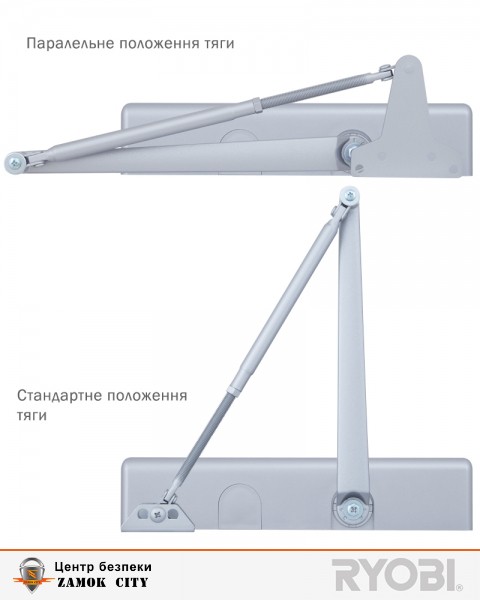 Дотягувач накладний RYOBI 3550 D-3550 SILVER BC/DA UNIV_ARM EN_2-5 до_100кг 1250мм FIRE-фото-4 Фото 4 - Дотягувач накладний RYOBI 3550 D-3550 SILVER BC/DA UNIV_ARM EN_2-5 до_100кг 1250мм FIRE.