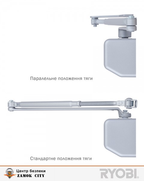 Дотягувач накладний RYOBI 3550 D-3550 SILVER BC/DA UNIV_ARM EN_2-5 до_100кг 1250мм FIRE-фото-3 Фото 3 - Дотягувач накладний RYOBI 3550 D-3550 SILVER BC/DA UNIV_ARM EN_2-5 до_100кг 1250мм FIRE.